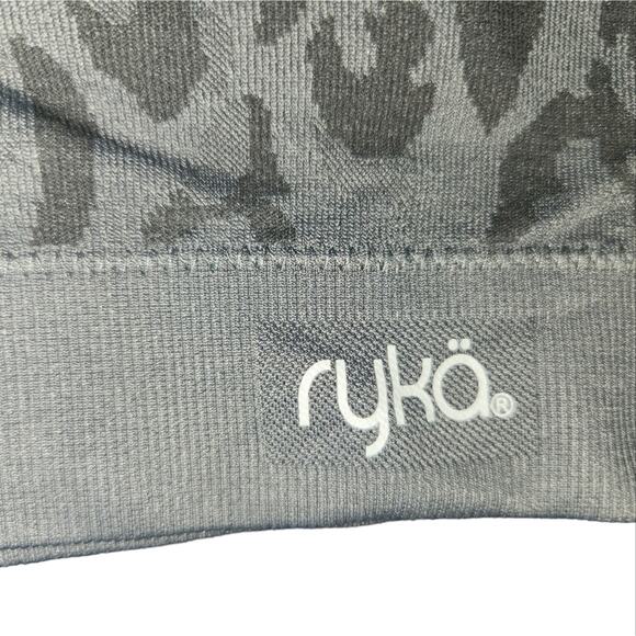 *5 for $25* RYKA Gray Leopard  Racer Back Lightly Padded Sports Bra Size Small‎ - Picture 3 of 7